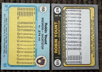 Robin Yount Baseball 18 Card Lot Milwaukee Brewers 1978-1993 - Thumbnail 9