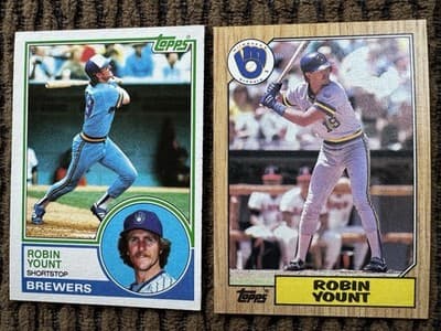Robin Yount Baseball 18 Card Lot Milwaukee Brewers 1978-1993 - Thumbnail 14