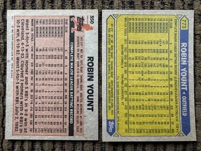 Robin Yount Baseball 18 Card Lot Milwaukee Brewers 1978-1993 - Thumbnail 15