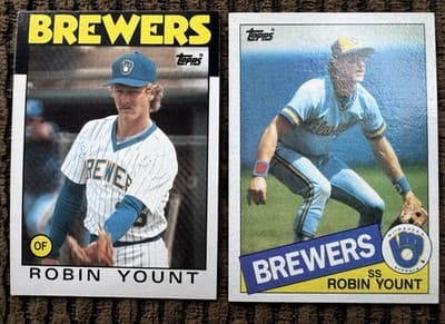 Robin Yount Baseball 18 Card Lot Milwaukee Brewers 1978-1993 - Thumbnail 6