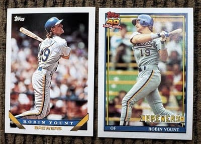 Robin Yount Baseball 18 Card Lot Milwaukee Brewers 1978-1993 - Thumbnail 16