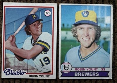 Robin Yount Baseball 18 Card Lot Milwaukee Brewers 1978-1993 - Thumbnail 2