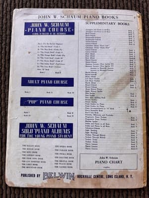 Lot Of 6 Vintage John W Schaum Piano Course Books 1940’s - Thumbnail 13