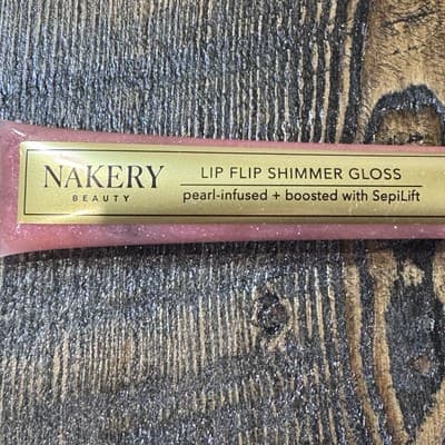 NAKERY Beauty Lip Flip Shimmer Gloss Pearl-Infused Boosted With Sepilift - ROSEY - Thumbnail 2