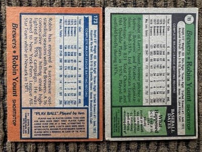 Robin Yount Baseball 18 Card Lot Milwaukee Brewers 1978-1993 - Thumbnail 3