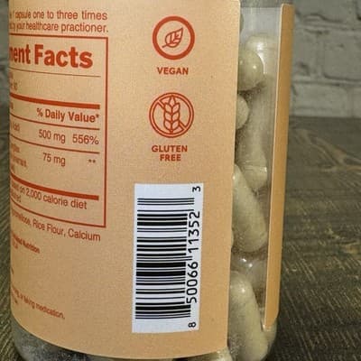 Naked Vitamin C With Flavonoids - 90 Capsules - 500 Mg Immunity Support - Thumbnail 4