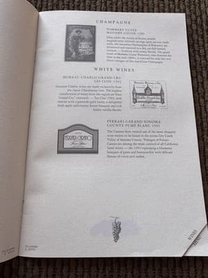 4 Different American Airlines Flagship First Class 1994 Menus - Thumbnail 20