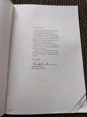 4 Different American Airlines Flagship First Class 1994 Menus - Thumbnail 19