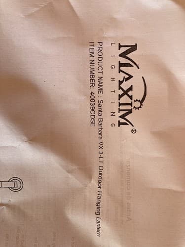 MAXIM 40039CDSE Santa Barbara VX 3-Light 11" W x 19.5” H Sienna Pendant Light - Thumbnail 7
