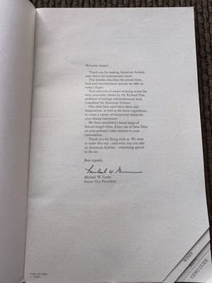 4 Different American Airlines Flagship First Class 1994 Menus - Thumbnail 4