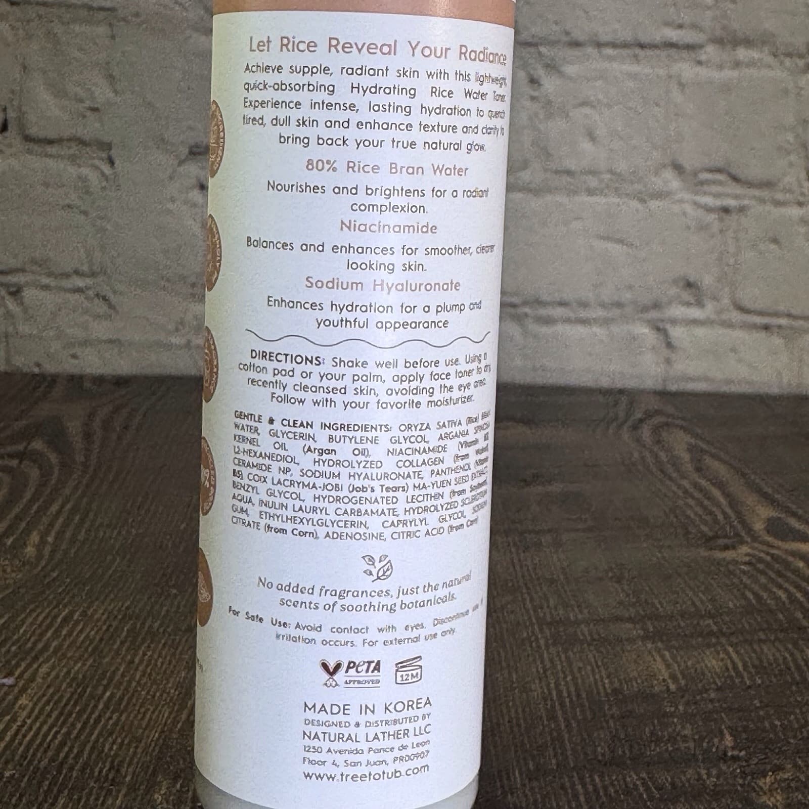Tree to Tub Hydrating Milky Facial Rice Toner, Hydrating Fragrance Free - Thumbnail 4