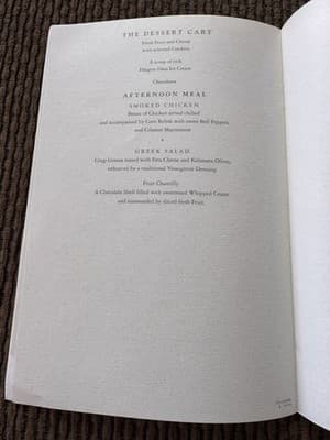 4 Different American Airlines Flagship First Class 1994 Menus - Thumbnail 23