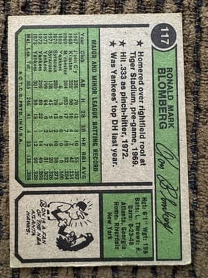 1974 Topps Baseball Cards Lot Of 5. Earl Weaver Eddie Mathew’s Pat Dobson Etc - Thumbnail 9