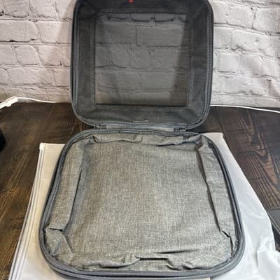 Lean Travel Compression Packing Cube - 1 Piece Luggage Organizer Grey Bag - Thumbnail 4