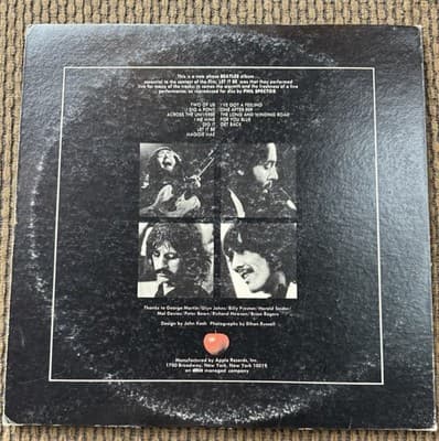 The Beatles Let It Be 1970 Capitol AR 34001 First Winchester Press - Thumbnail 5