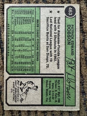 1974 Topps Baseball Cards Lot Of 5. Earl Weaver Eddie Mathew’s Pat Dobson Etc - Thumbnail 11