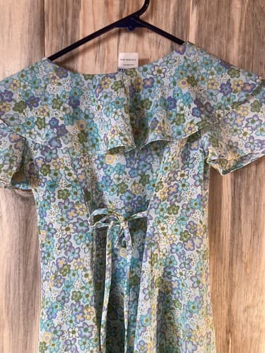 My Michelle Girls Size 7 Dress Flowers Green Blue Yellow Purple - Thumbnail 14