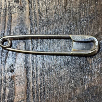 Vintage National 5” Large Heavy Duty Metal Safety Pin Horse Blanket Laundry - Thumbnail 2