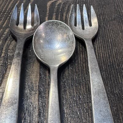 Vintage United Airlines Flatware Spoon Fork International Silver Co - Thumbnail 7