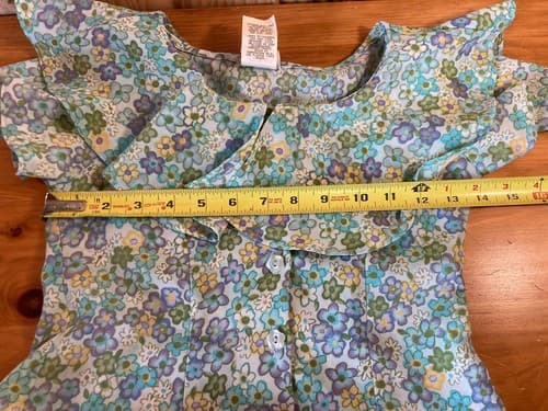 My Michelle Girls Size 7 Dress Flowers Green Blue Yellow Purple - Thumbnail 7