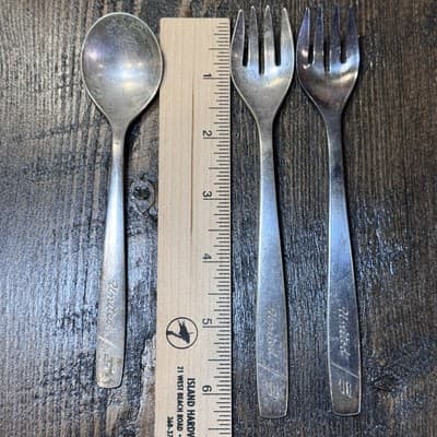 Vintage United Airlines Flatware Spoon Fork International Silver Co - Thumbnail 18