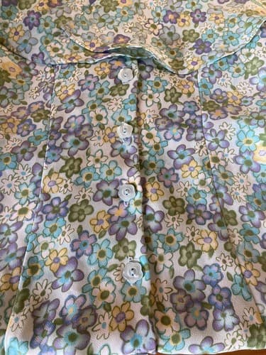My Michelle Girls Size 7 Dress Flowers Green Blue Yellow Purple - Thumbnail 12