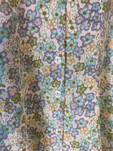 My Michelle Girls Size 7 Dress Flowers Green Blue Yellow Purple - Thumbnail 3