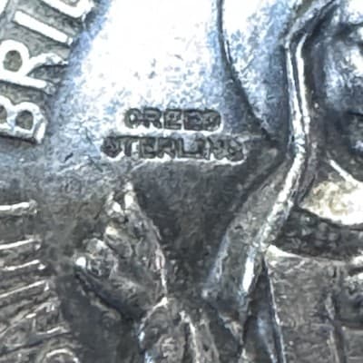 Vintage Saint Patrick & Saint Bridget Pray For Us Pendant Creed Sterling - Thumbnail 3