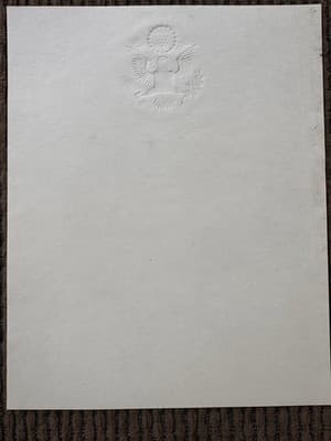 United States Honoring Memory Of Soldier Certificate Lyndon Johnson W/ ENVELOPE - Thumbnail 3