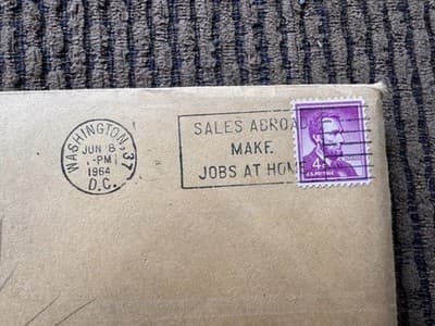 United States Honoring Memory Of Soldier Certificate Lyndon Johnson W/ ENVELOPE - Thumbnail 6