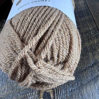 4x Paintbox Yarn Simply Chunky Skein -Color 309 Soft Fudge 100% - Acrylic 148yd - Thumbnail 6
