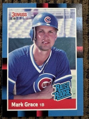 Mark Grace 5 Rookie And Minor League Baseball Cards Lot Chicago Cubs 1988 - Thumbnail 8