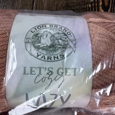 (3 Pack) Lion Brand Yarn *144 - 124AB - Clay * Lazy Days - Polyester - Lot 89304 - Thumbnail 3