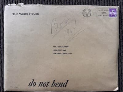 United States Honoring Memory Of Soldier Certificate Lyndon Johnson W/ ENVELOPE - Thumbnail 4