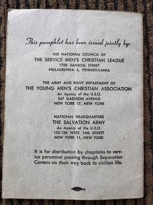 5 Vintage WWII Era, Army/Navy-Catholic Prayer Books - Song Book-Going Home Books - Thumbnail 18