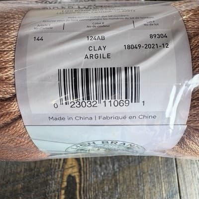 (3 Pack) Lion Brand Yarn *144 - 124AB - Clay * Lazy Days - Polyester - Lot 89304 - Thumbnail 5