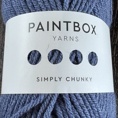 4x Paintbox Yarn Simply Chunky Skein -Color SC74 Cerulean Blue - Acrylic 148 yd - Thumbnail 2