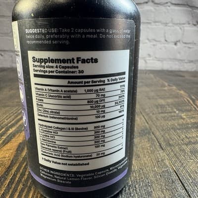 B Life Womens Hair Growth Strength Supplement Vitamin Complex Biotin Folate - Thumbnail 3