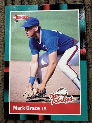 Mark Grace 5 Rookie And Minor League Baseball Cards Lot Chicago Cubs 1988 - Thumbnail 2