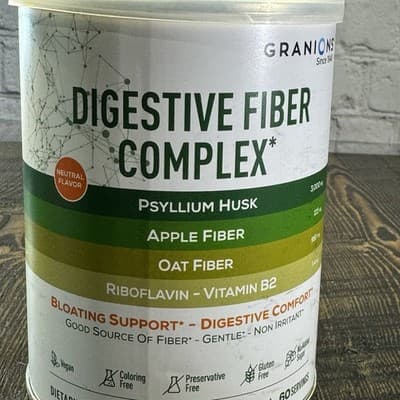 Granions Digestive Fiber Complex Powder - Psyllium Apple Oat - Unflavored 60 ser - Thumbnail 2