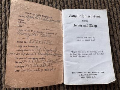 5 Vintage WWII Era, Army/Navy-Catholic Prayer Books - Song Book-Going Home Books - Thumbnail 12