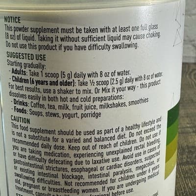 Granions Digestive Fiber Complex Powder - Psyllium Apple Oat - Unflavored 60 ser - Thumbnail 10