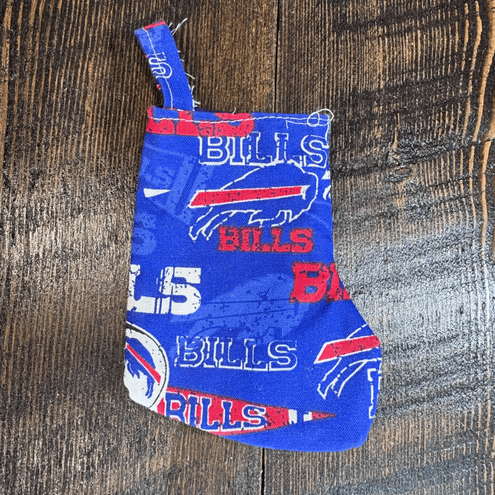 Vintage Christmas Holiday Tree Ornament - Buffalo Bills Gift Card Stocking