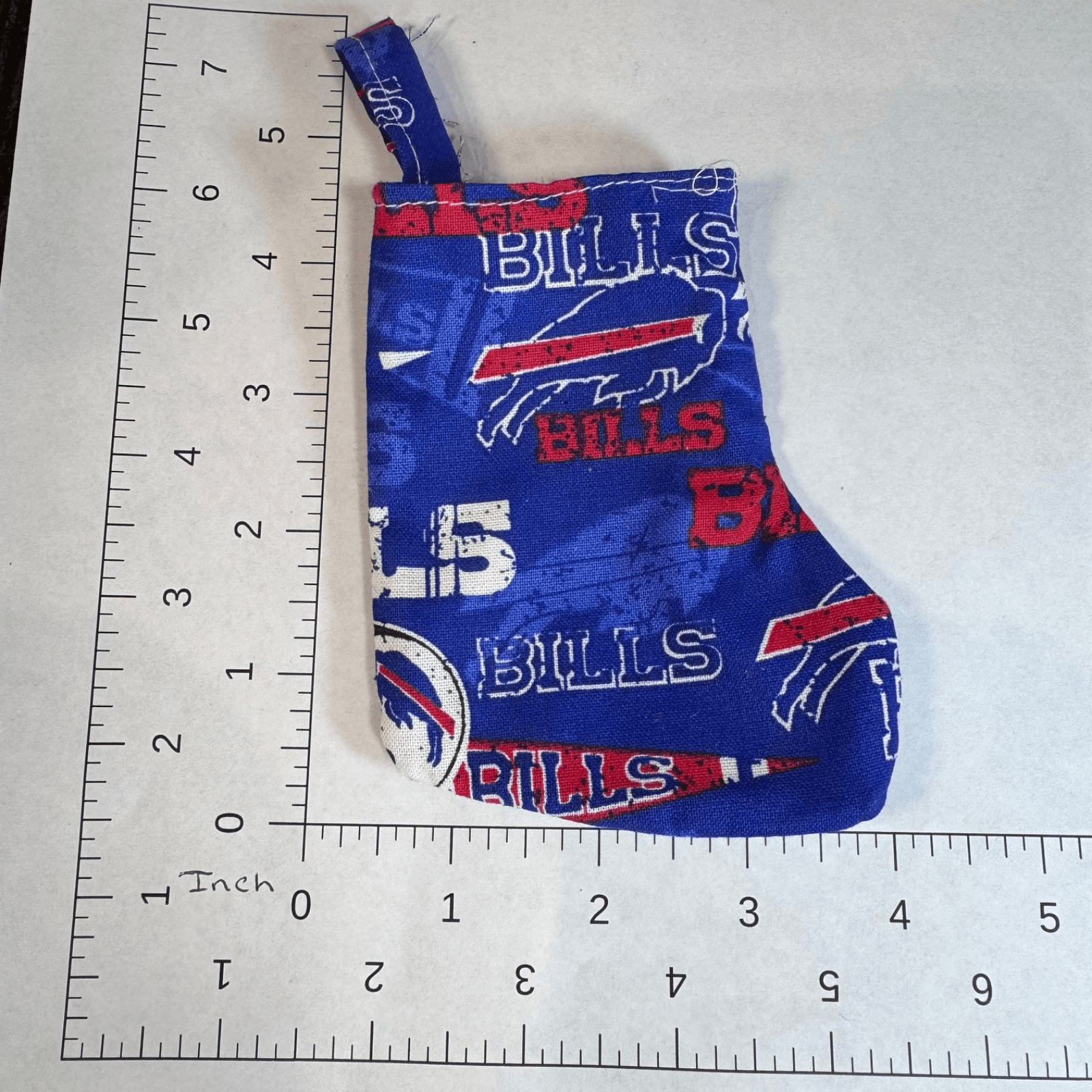 Vintage Christmas Holiday Tree Ornament - Buffalo Bills Gift Card Stocking - Thumbnail 3