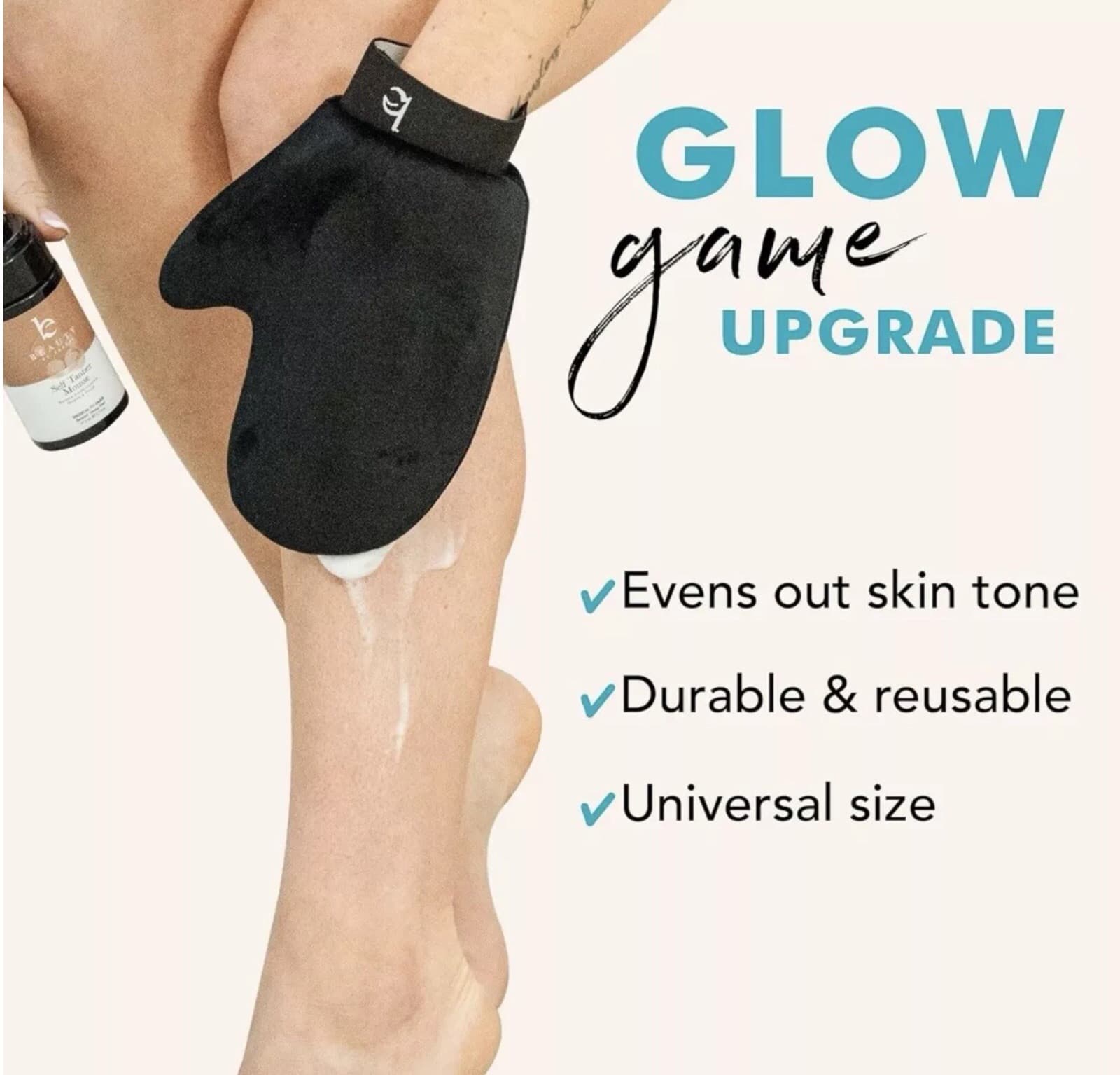 NEW Beauty By Earth Self Tanner Exfoliation & Application Kit (Glove & Mitts) - Thumbnail 3