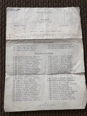 2 Armed Forces Code Of Conduct Cards/Award Of Good Conduct Medal Paperwork, 1944 - Thumbnail 2