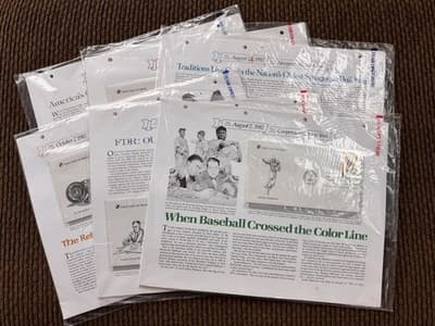 1982 First Day Of Issue- Lot Of 6 Stamps Jackie Robinson - Reader’s Digest