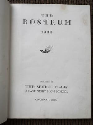 3 LOT, THE ROSTRUM 1932-1934 EAST NIGHT HIGH SCHOOL YEARBOOKS CINCINNATI, OHIO - Thumbnail 11