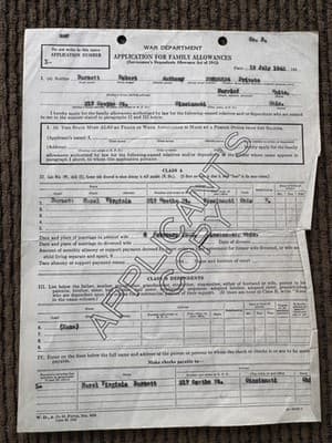 Vintage WWII Era US Army Honorable Discharge Papers & Records, W/Leather Folder - Thumbnail 12