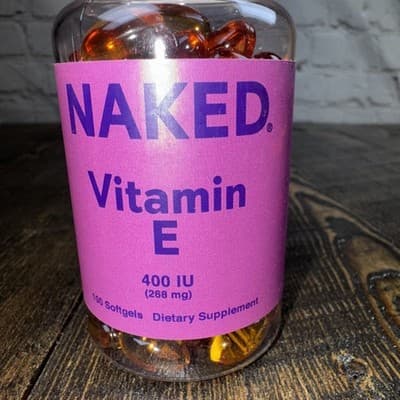 Naked Vitamin E 400 IU – Natural E Supplement 100 softgels - Thumbnail 2